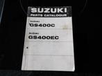 werkplaatshandboek onderdelenboek Suzuki GS400 C en EC, Motoren, Handleidingen en Instructieboekjes, Verzenden, Suzuki