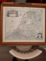 Vintage Landkaart Holland in Lijst, Ophalen
