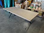 Nieuwe Stoere Eettafel Metalen onderstel met blad Eiken, Huis en Inrichting, Tafels | Eettafels, Ophalen, 50 tot 100 cm, Vijf personen of meer