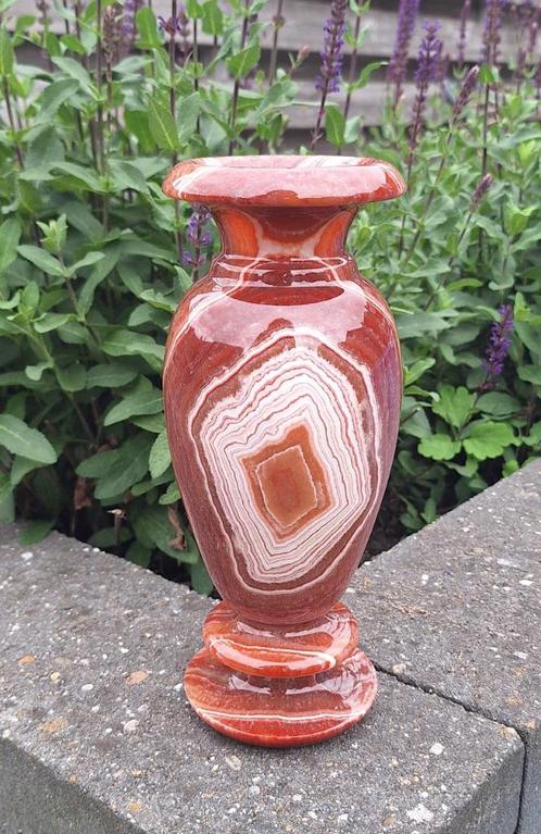 Prachtige onyx marmeren vaas., Antiek en Kunst, Curiosa en Brocante, Ophalen of Verzenden