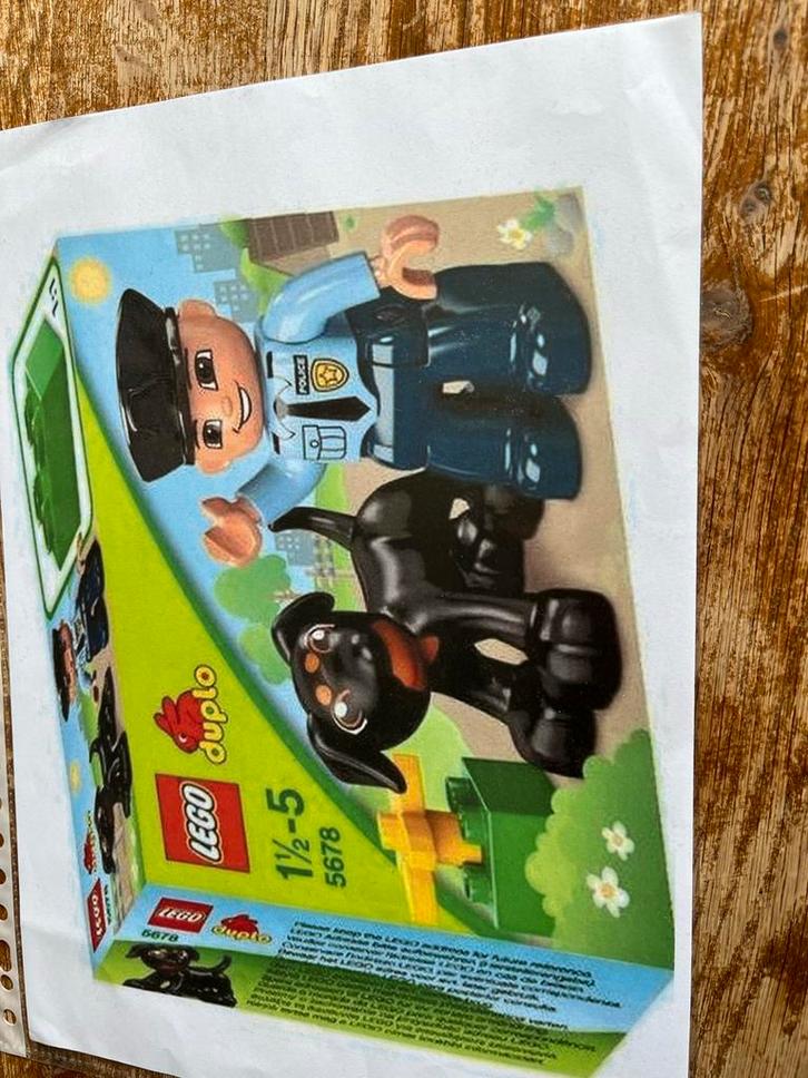 Lego Duplo Politieagent met Hond - Set 5678, Kinderen en Baby's, Speelgoed | Duplo en Lego, Zo goed als nieuw, Duplo, Complete set