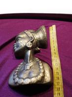Mooie bronzen buste van negroïde vrouw, Antiek en Kunst, Ophalen of Verzenden