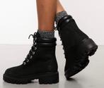 Zwarte Timberland leren Boots (ZGAN), Zwart, Ophalen of Verzenden, Zo goed als nieuw, Timberland