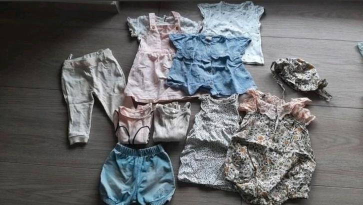 Zomerpakket meisjes maat 74, Kinderen en Baby's, Babykleding | Baby-kledingpakketten, Gebruikt, Maat 74, Ophalen of Verzenden