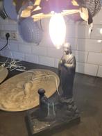 oud metalen lampje Maria en Bernadette, Antiek en Kunst, Curiosa en Brocante, Ophalen of Verzenden