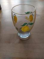 Sapglaasje met citroenen, Glas of Glazen, Gebruikt, Ophalen of Verzenden, Glas