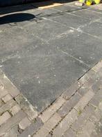 7 terrastegels antraciet, Ophalen, Gebruikt, 5 tot 10 m², Beton