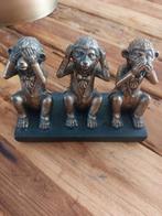 De drie aapjes: horen, zien en zwijgen, Verzamelen, Beelden en Beeldjes, Ophalen of Verzenden, Dier