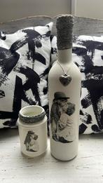 3 vintage decoratie fles en potjes voor waxinelichtje, Huis en Inrichting, Woonaccessoires | Overige, Ophalen of Verzenden