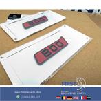 BRABUS 800 ROCKET LOGO SET LETTERS ZWART / ROOD LOGO ZIJSCHE, Ophalen of Verzenden, Gebruikt, Achter, Mercedes-Benz