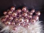 32 ROZE KERSTBALLEN PLASTIC NU ALLES 10EURO., Diversen, Ophalen of Verzenden