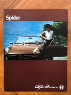 Alfa Romeo Spider Coda Tronca folder 1980, Alfa Romeo, Nieuw, Ophalen of Verzenden, Alfa Romeo