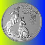 *PRACHTIGE 2 Oz - Australie- 2 Dollar- Rabbit 2023 - ZILVER*, Postzegels en Munten, Munten | Oceanië, Zilver, Losse munt, Verzenden