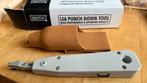 LSA punch down tool met houder en doos, Ophalen of Verzenden, Zo goed als nieuw, Haken