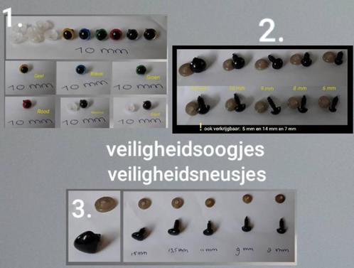 Veiligheidsoogjes en veiligheidsneusjes, Hobby en Vrije tijd, Breien en Haken, Nieuw, Breien of Haken, Overige typen, Ophalen of Verzenden