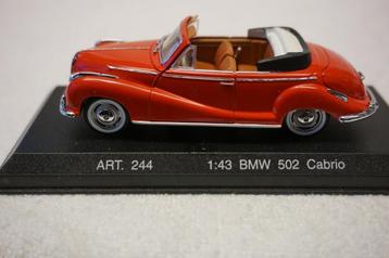 BMW 502 CABRIOLET -ROOD 1:43  DETAIL CARS 244