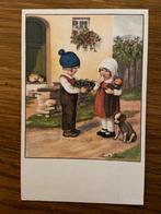 Ansichtkaart kaart kinderen met hondje hond Pauli Ebner, Ophalen of Verzenden, Ongelopen, Kinderen