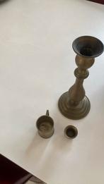 3 Koperen Miniaturen Kandelaar Beker, Ophalen of Verzenden, Koper of Brons