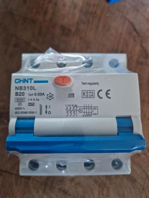 Chint NB310L 20A aardlekautomaat NIEUW!, Auto diversen, Laadpalen, Nieuw, Laadkabel, Ophalen of Verzenden