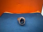 Elegante damesring met blauwe steen, Overige materialen, Blauw, Nieuw, Ophalen of Verzenden