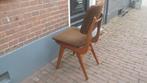 Mid century stoel hout keukenstoel eetkamerstoel bureaustoel, Antiek en Kunst, Ophalen of Verzenden