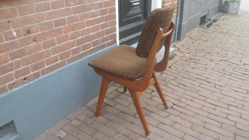 Mid century stoel hout keukenstoel eetkamerstoel bureaustoel, Antiek en Kunst, Antiek | Meubels | Stoelen en Banken, Ophalen of Verzenden