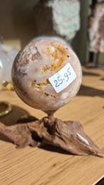 Bloem Agaat Bol Zonder Standaard, Verzamelen, Mineralen en Fossielen, Ophalen of Verzenden