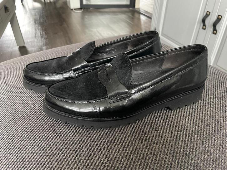 zwarte INSTAPPERS van Gabor LAK maat 40 - WD014, Kleding | Dames, Schoenen, Gedragen, Instappers, Zwart, Ophalen of Verzenden