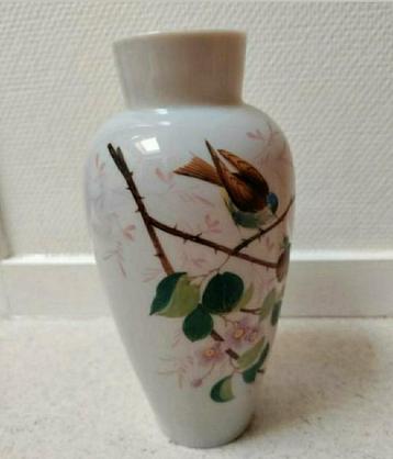 VAAS,porselein,keramisch,1950,Vogels,Birds,Franklin,Vase beschikbaar voor biedingen