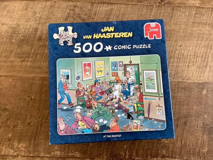 Jan van Haasteren - Bij de Tandarts - 500 Stukjes, Hobby en Vrije tijd, Denksport en Puzzels, Gebruikt, Legpuzzel, 500 t/m 1500 stukjes