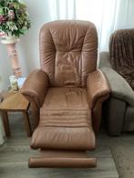 Fauteuil, Huis en Inrichting, Fauteuils, Ophalen, Gebruikt, 50 tot 75 cm, Leer