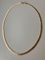 Gouden vintage ketting massief 18 karaat gourmet, Ophalen of Verzenden, Goud