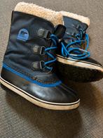 Sorel snowboots blauw - maat 35, Kinderen en Baby's, Ophalen of Verzenden, Zo goed als nieuw, Jongen of Meisje, Laarzen