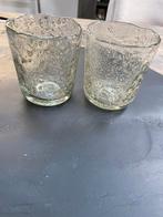 Kleine Hoffz bubbelglas windlichten, Huis en Inrichting, Woonaccessoires | Kandelaars en Kaarsen, Ophalen, Zo goed als nieuw, Overige materialen
