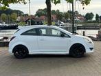 Opel Corsa Opc Line 1.4 90 Pk Half Leer Nieuwe Apk Airco !!!, Auto's, Zwart, Leder en Stof, Wit, Bedrijf