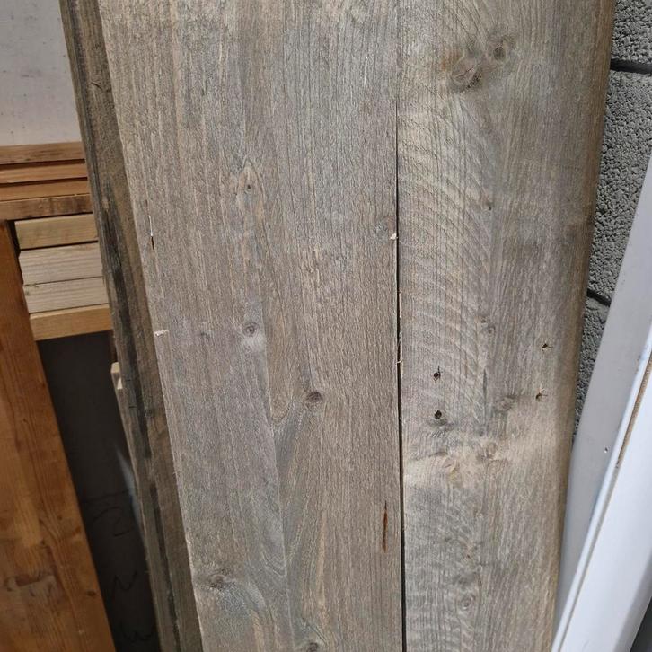 Vintage Houten Planken - Old School Look, Doe-het-zelf en Verbouw, Hout en Planken, Gebruikt, Plank, Overige houtsoorten, Minder dan 200 cm