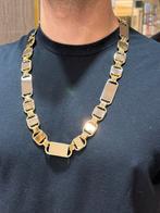 18KT Goud - 261 Gram- Ketting - PLATTE MAGNUM -Herenketting, Ophalen, Nieuw, Goud