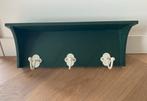 Vintage kapstok 3 haken, Wandkapstok, Ophalen of Verzenden, Zo goed als nieuw, Minder dan 100 cm