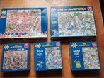 5 Jan van Haasteren puzzels, Ophalen of Verzenden, 500 t/m 1500 stukjes, Zo goed als nieuw, Legpuzzel