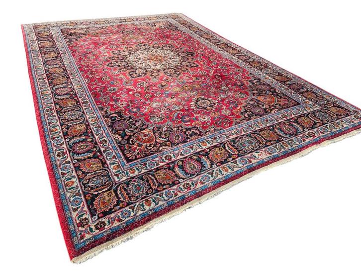 Prachtig groot handgeknoopt perzisch KESHAN tapijt 250 x 350, Huis en Inrichting, Stoffering | Tapijten en Kleden, Gebruikt, 200 cm of meer