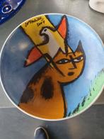 Cornille Haviland Limoges Schaal - Kat en Vogel, Ophalen of Verzenden