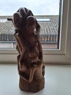 Houten beeld van dragende figuren, Antiek en Kunst, Kunst | Beelden en Houtsnijwerken, Ophalen