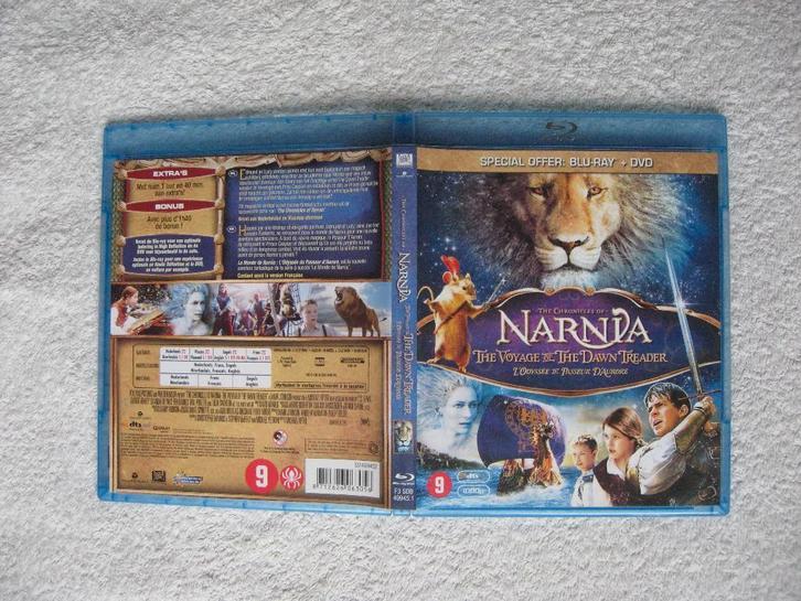 Blu-Ray + dvd Narnia (The Chronicles of ...), Cd's en Dvd's, Blu-ray, Zo goed als nieuw, Tekenfilms en Animatie, Ophalen of Verzenden