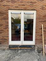 Openslaande deuren met dubbel glas, Deurkozijn, Zo goed als nieuw, 150 tot 225 cm, Inclusief glas