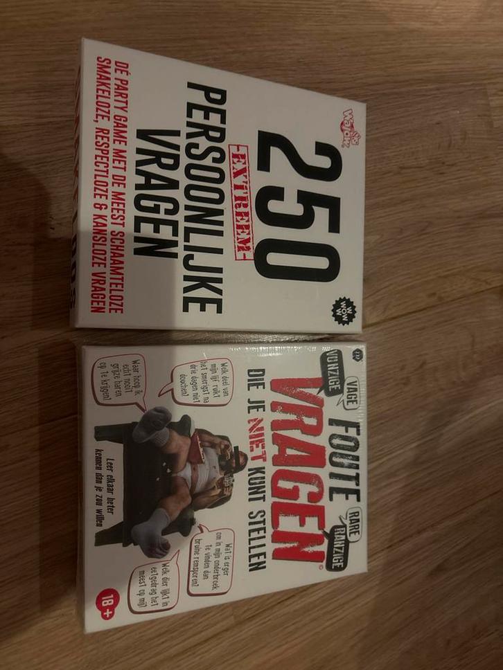 2 Nieuwe Vragen Spellen - Nog in Plastic!, Hobby en Vrije tijd, Gezelschapsspellen | Bordspellen, Nieuw, Drie of vier spelers