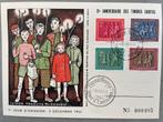25e Annivesaire Des Timbres Caritas 1953 1e dag luxemburg, Ophalen of Verzenden, Gestempeld, Overige thema's