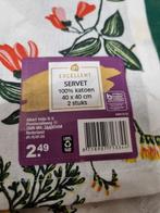 servetten vier stuks gebloemd ah, Ophalen of Verzenden, 'T Olde Gre-j, Info@toldegrej.nl, Endepoelstraat 20f Didam