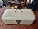 uit oma's keuken nostalgische emaille broodtrommel crème, Ophalen of Verzenden