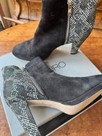 Di Lauro Zwarte Enkellaarsjes Mt 40, Ophalen of Verzenden, Zo goed als nieuw, Zwart