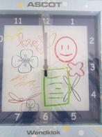 Leuke wandklok klok ASCOT voor kinderkamer ( Nieuw ), Ophalen, Nieuw, Analoog, Wandklok